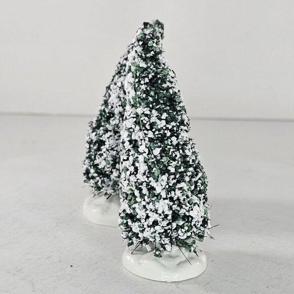 Lemax Snowy Miniature Christmas Trees Set of 2 - Picture 7 of 8